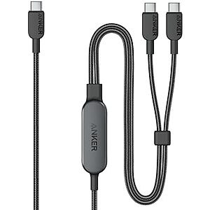$14.99* | Anker 2-in-1 USB-C to 2x USB-C 140W Max Fast Charging Cable at Amazon
